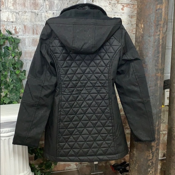 Andrew Marc New York Quilted Soft Shell Coat Black - Picture 4 of 8